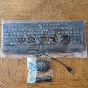 Lenovo Black USB Wired Keyboard and Mouse Set
